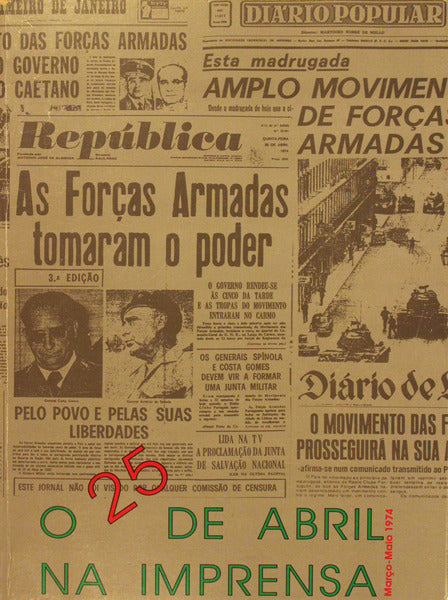 VINTE (O) CINCO DE ABRIL NA IMPRENSA.