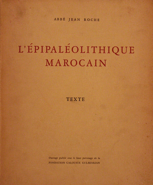 L'Ã‰PIPALÃ‰OLITHIQUE MAROCAIN.