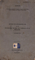 REUNION DE SPECIALISTES CSA SUR LA PSYCHOLOGIE DE BASE DE L' AFRICAN ET DU MALGACHE.