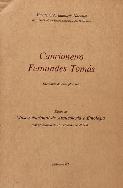 CANCIONEIRO FERNANDES TOMÃS.