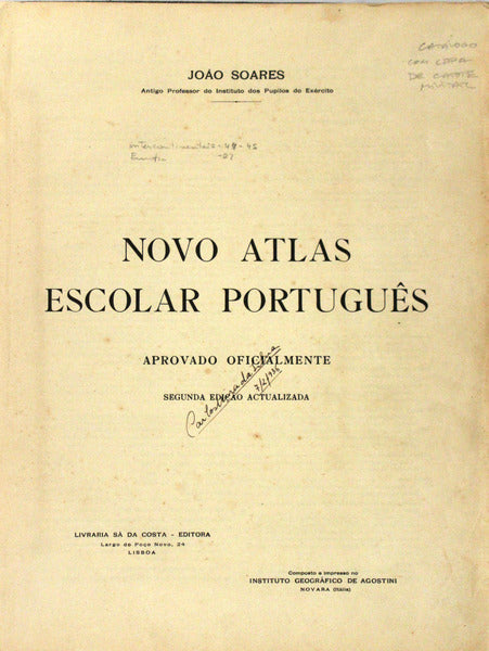 NOVO ATLAS ESCOLAR PORTUGUÃŠS.