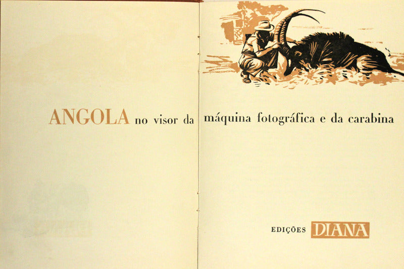 ANGOLA NO VISOR DA MÃQUINA FOTOGRÃFICA E DA CARABINA.