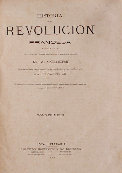 HISTORIA DE LA REVOLUCION FRANCESA. HISTORIA DEL CONSULADO Y DEL IMPERIO.