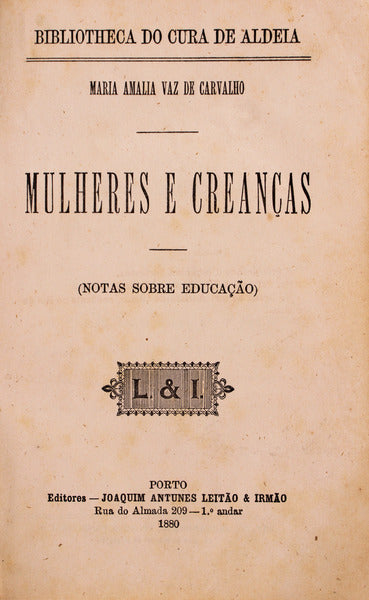 MULHERES E CREANÃ‡AS (NOTAS SOBRE EDUCAÃ‡ÃƒO).