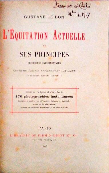 Lâ€™Ã‰QUITATION ACTUELLE ET SES PRINCIPES.