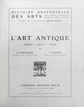HISTOIRE UNIVERSELLE DES ARTS. DE TEMPS PRIMITIFS JUSQU'A NOS JOURS.