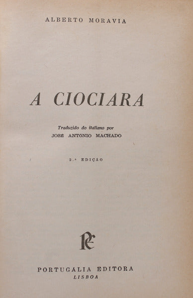 A CIOCIARA. [2.Âª EDIÃ‡ÃƒO]