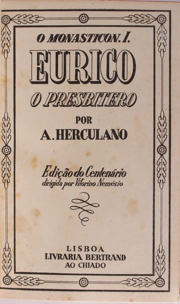 EURICO. O PRESBÃTERO.