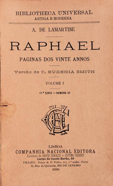 RAPHAEL. PAGINAS DOS VINTE ANOS