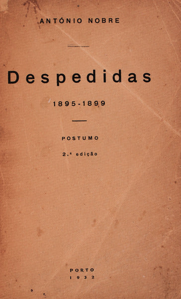 DESPEDIDAS, 1895-1899. [2.Âª EDIÃ‡ÃƒO]
