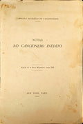 NOTAS AO CANCIONEIRO INÃ‰DITO