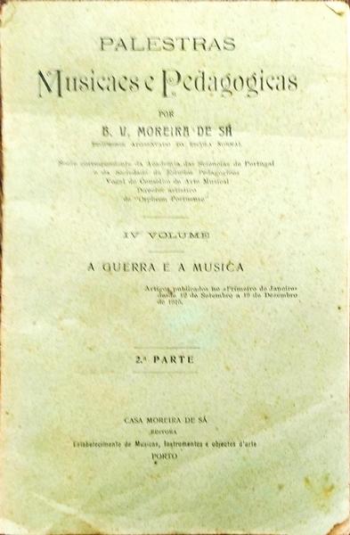 PALESTRAS MUSICAES E PEDAGOGICAS