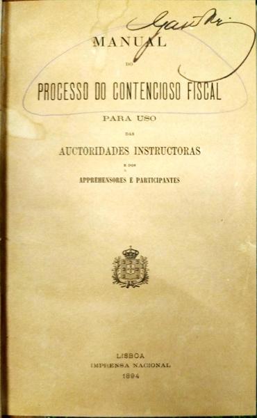 MANUAL DO PROCESSO DO CONTENCIOSO FISCAL