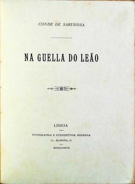NA GUELLA DO LEÃƒO.