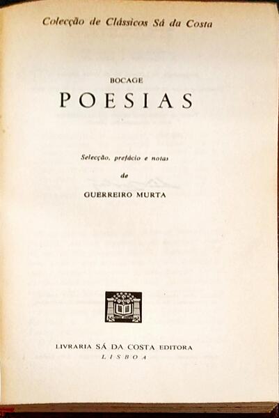 POESIAS. [1966 /4.Âª EDIÃ‡ÃƒO]