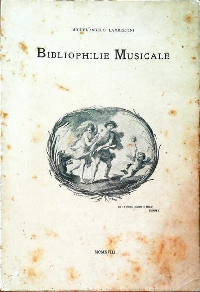 BIBLIOPHILIE MUSICALE.