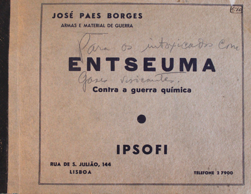 ENTSEUMA. CONTRA A GUERRA QUÃMICA.