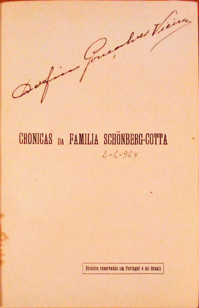 CRÃ“NICAS DA FAMÃLIA SCHÃ–NBERG-GOTTA.