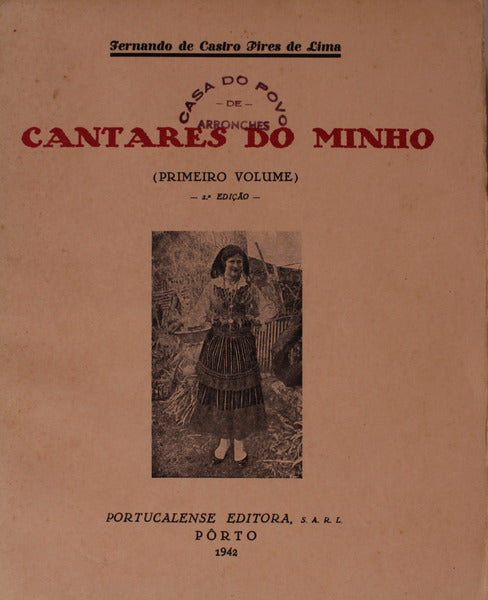 CANTARES DO MINHO. CANCIONEIRO POPULAR.