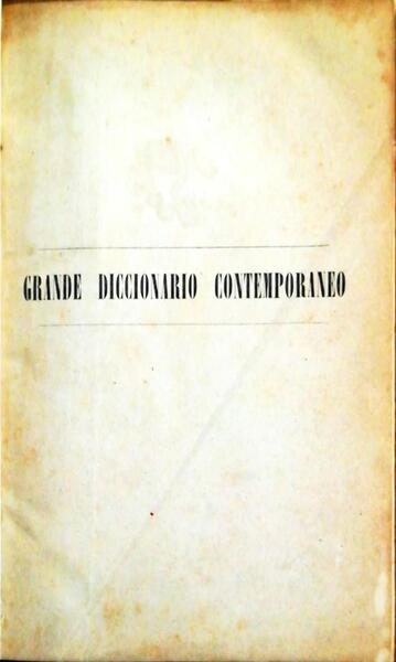 GRANDE DICCIONÃRIO CONTEMPORANEO FRANCEZ-PORTUGUEZ.