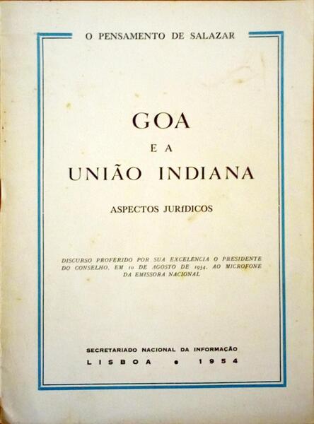 GOA E A UNIÃƒO INDIANA: ASPECTOS JURÃDICOS.