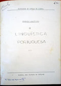 SUMÃRIOS ANALÃTICOS DE LINGUÃSTICA PORTUGUESA.