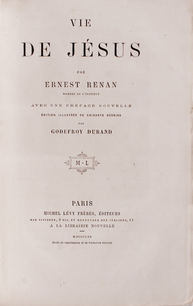 VIE DE JÃ‰SUS.