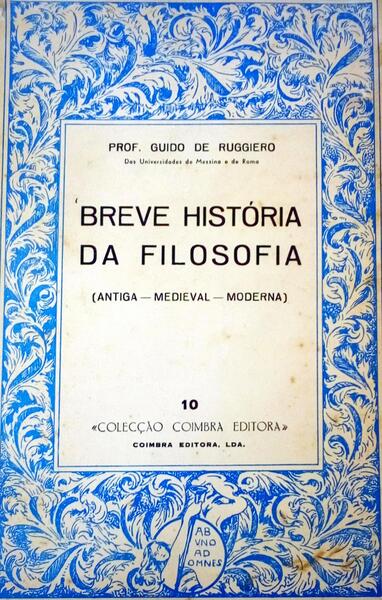 BREVE HISTÃ“RIA DA FILOSOFIA.