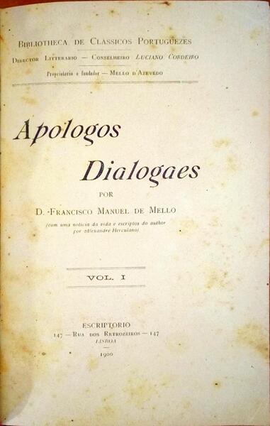 APOLOGOS DIALOGAES.