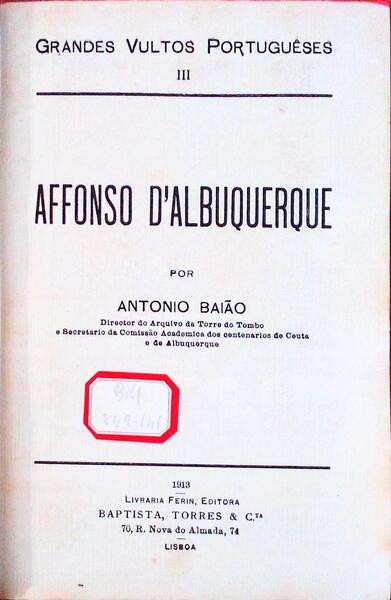 AFFONSO DE ALBUQUERQUE.