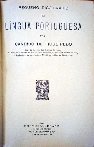 PEQUENO DICIONÃRIO DA LÃNGUA PORTUGUESA
