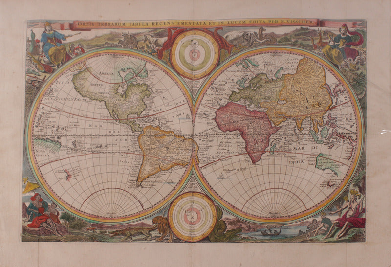 CARTOGRAFIA - SÃ‰C. XVII - ORBIS TERRARUM TABULA