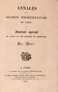 JOURNAL SPÉCIAL DE L'ÉTAT ET DES PROGRÈS DU JARDINAGE.