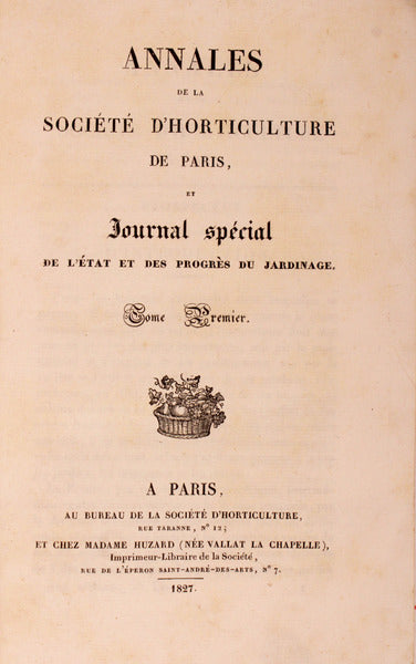 JOURNAL SPÉCIAL DE L'ÉTAT ET DES PROGRÈS DU JARDINAGE.