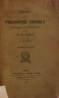 LEÃ‡ONS DE LA PHILOSOPHIE CHIMIQUE