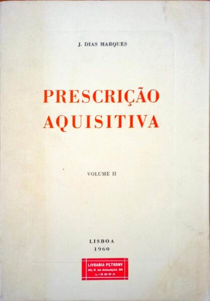 PRESCRIÃ‡ÃƒO AQUISITIVA VOL. II