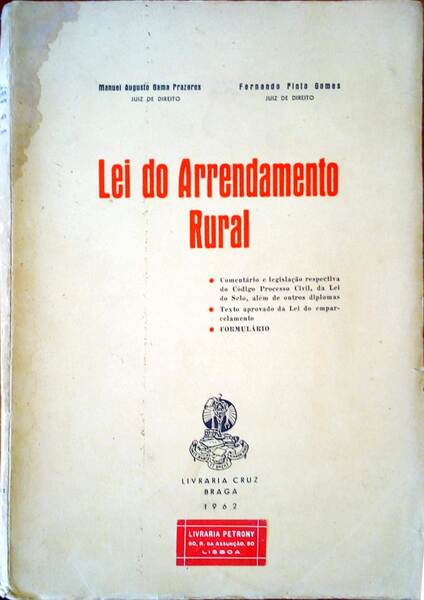 LEI DO ARRENDAMENTO RURAL.