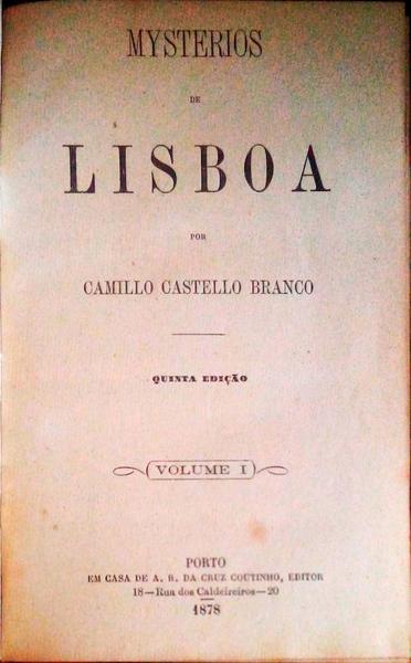 MYSTERIOS DE LISBOA. [5.Âª EDIÃ‡ÃƒO]