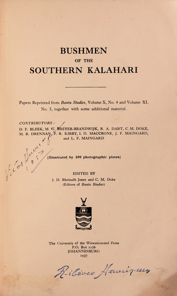 BUSHMEN OF THE SOUTHERN KALAHARI