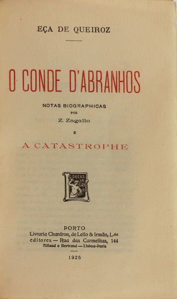 O CONDE Dâ€™ABRANHOS.