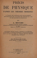 PRÃ‰CIS DE PHYSIQUE D'APRÃˆS LES THÃ‰ORIES MODERNES.