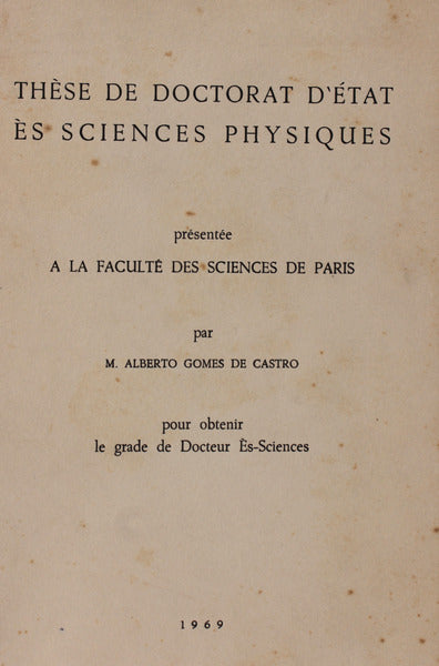 THÃˆSE DE DOCTORAT D'Ã‰TAT ÃˆS SCIENCES PHYSIQUES.