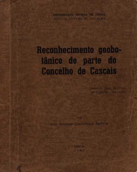 RECONHECIMENTO GEOBOTÃ‚NICO DE PARTE DO CONCELHO DE CASCAIS.