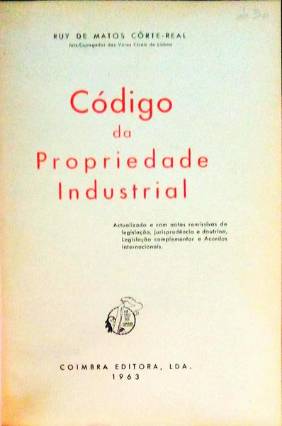 CÃ“DIGO DA PROPRIEDADE INDUSTRIAL.