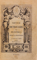 NOUVEAU DICTIONNAIRE DES PEINTRES ANCIENS ET CONTEMPORAINS.