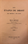 LES Ã‰TAPES DU DROIT. Des origines a nos jours.