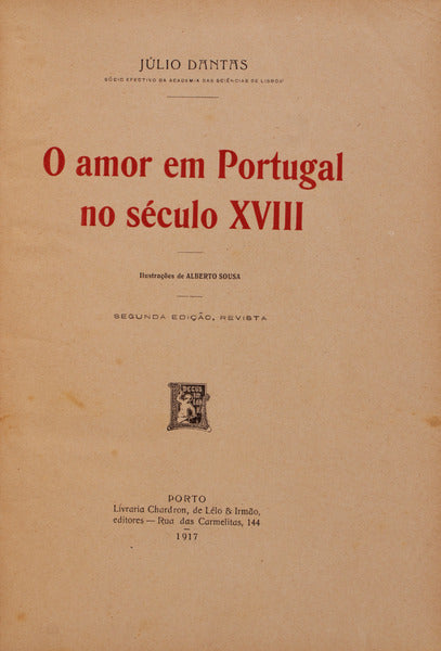 O AMOR EM PORTUGAL NO SÃ‰CULO XVIII.