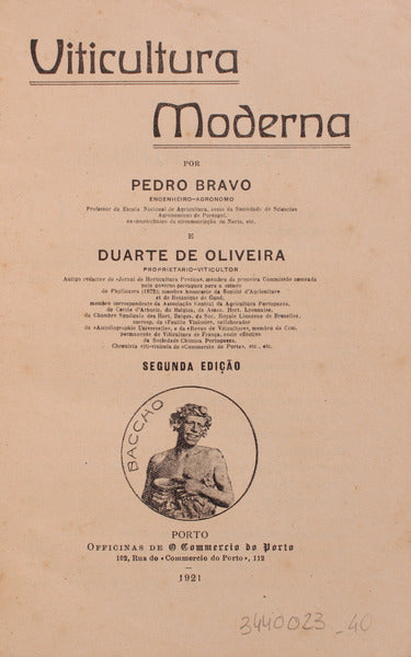 VITICULTURA MODERNA. [2Âª EdiÃ§Ã£o]
