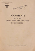 DOCUMENTS RELATIFS A L`HISTOIRE DES ORIGINES DE LA GUERRE.