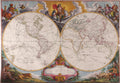 MAPPEMONDE ou sont remarquÃ©s les Nouvelles DÃ©couvertes.
